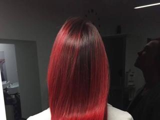 red balayage